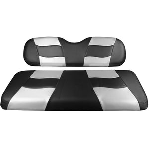 Genuine Madjax Premium Riptide Seat Cover Set - Black Carbon/Silver Carbon