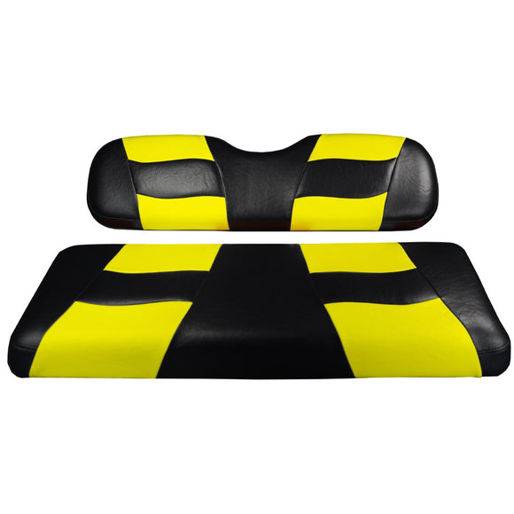 Genuine Madjax Premium Riptide Seat Cover Set - Black/Yellow