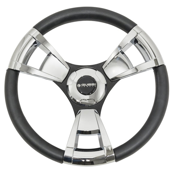 Gussi Model 13 Black/Chrome Steering Wheel