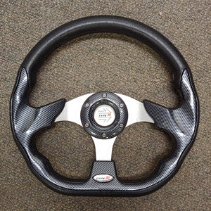Carbon Fibre Custom Racer Golf Cart Steering Wheel