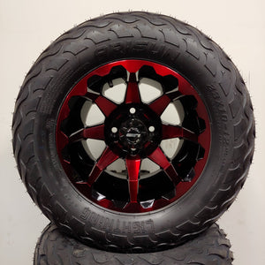12in. LIGHTNING Off Road 23x10x12 on HD6 Red Wheel - Set of 4