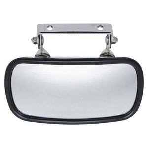 Universal 180 Degree Convex Roof Mount Mirror, Stainless