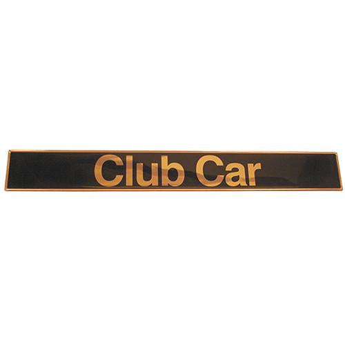 Emblem / Name Plate, Black/Gold, Club Car DS 82+