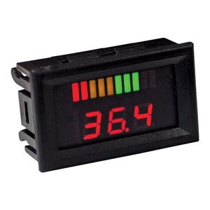 36 Volt Digital Voltage Display Charge Meter, Horizontal