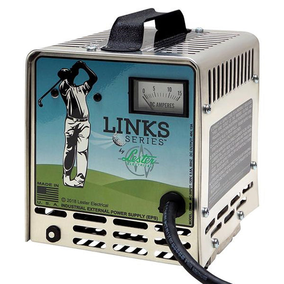 Golf Cart Battery Charger, Lester Links Series, 48V/13A Club Car PowerDrive Plug