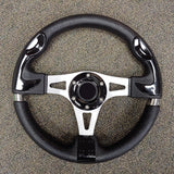 Black Custom F1 Golf Cart Steering Wheel with Adapter