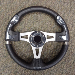 Carbon Fibre Custom F1 Golf Cart Steering Wheel