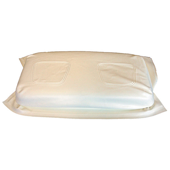 Seat Bottom Cover, White, Club Car New-style 00+