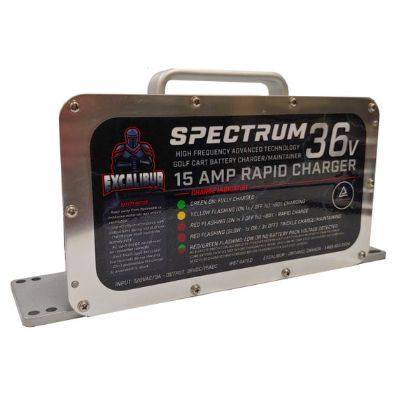 SPECTRUM 36 Volt - 15 AMP High Frequency, Rapid Golf Cart Battery Charger