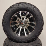 10in. LIGHTNING Off Road 20X10X10 on Excalibur Series 56 Black/Machined Face - Set of 4