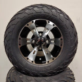 10in. LIGHTNING Off Road 20X10X10 on Excalibur Series 57 Black/Machined Face - Set of 4