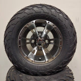 10in. LIGHTNING Off Road 20X10X10 on Excalibur Series 57 Gunmetal/Machined Face - Set of 4