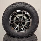 10in. LIGHTNING Off Road 20X10X10 on Excalibur Series 63 Black/Machined Face - Set of 4