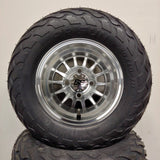 10in. LIGHTNING Off Road 20X10X10 on Excalibur Series 78 Silver/Machined Face - Set of 4