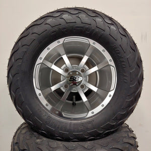 10in. LIGHTNING Off Road 20X10X10 on Excalibur Series 79 Silver/Machined Face - Set of 4