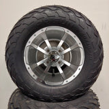 10in. LIGHTNING Off Road 20X10X10 on Excalibur Series 79 Silver/Machined Face - Set of 4
