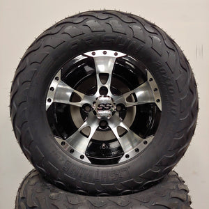 10in. LIGHTNING Off Road 20X10X10 on Excalibur 190 Series Black/Machined Face - Set of 4