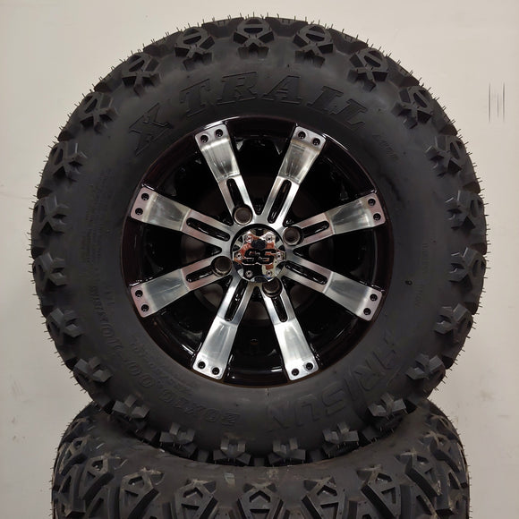 10in. Off Road 20X10X10 on Excalibur Series 75 Black/Machined Face - Set of 4