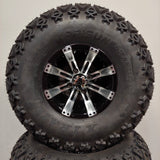 10in. Off Road 22 X 11-10 on Excalibur Series 75 Black/Machined Face - Set of 4