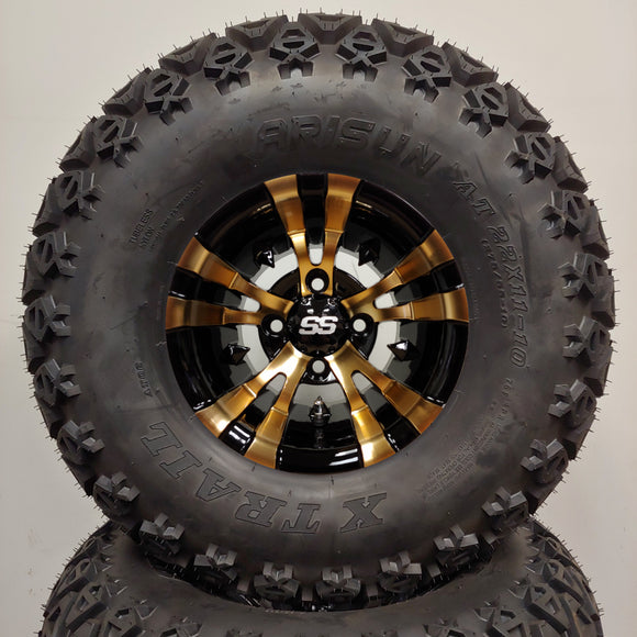 10in. Off Road 22 X 11-10 on Excalibur Series 74 Black/Bronze Wheel - Set of 4