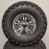 10in. Off Road 22 X 11-10 on Excalibur Series 74 Silver/Machined Face - Set of 4