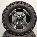 12in. Off Road 23x10.5x12 on Excalibur Series 79 Black/Machined Face Wheel - Set of 4