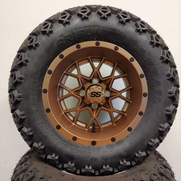 12in. Off Road 23x10.5x12 on Excalibur Series 80 Matte Bronze Wheel - Set of 4