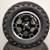 12in. Off Road 23x10.5x12 on Excalibur Series 70 Black/Machined Face Wheel - Set of 4
