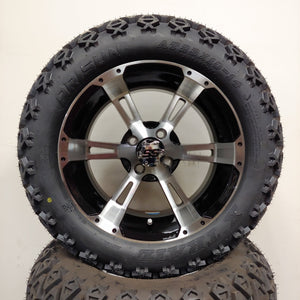 14in. Off Road 23x10x14 on Excalibur Series 57 Black/Machined Face Wheel - Set of 4