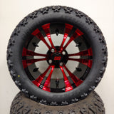 14in. Off Road 23x10x14 on Excalibur Series 74 Black/Red Wheel - Set of 4