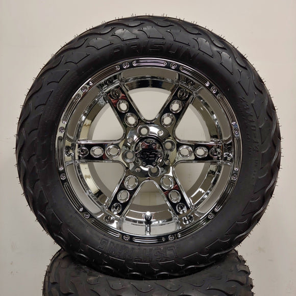 14in. LIGHTNING Off Road 23x10x14 on Excalibur Series 72 Chrome Wheel - Set of 4