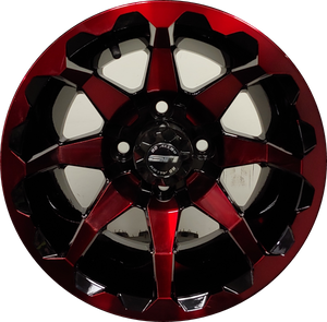12" Aluminum Golf Cart Wheel - HD6 - Red
